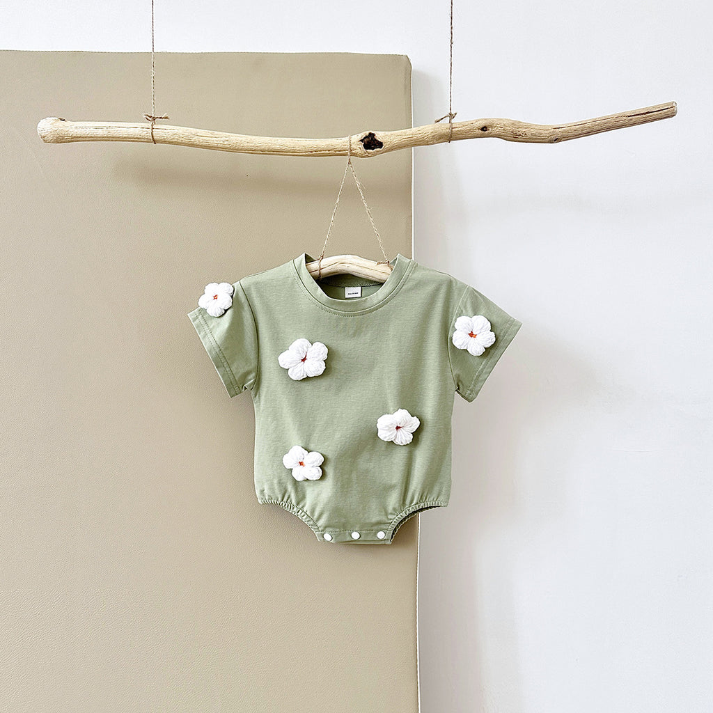 Baby Short-Sleeve Summer Jumpsuit