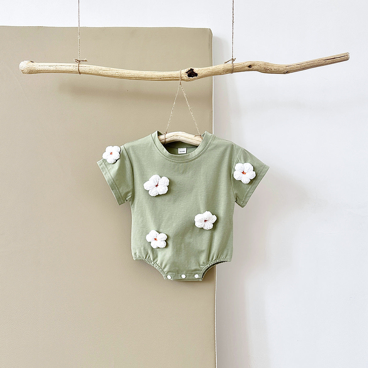 Baby Short-Sleeve Summer Jumpsuit