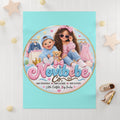 Baby Blanket — Novibebe Co. Soft Fleece Newborn & Toddler Throw, Cute Kids Logo Design