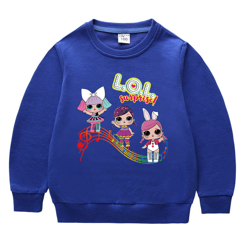 Kids’ Cotton Round-Neck Hoodie