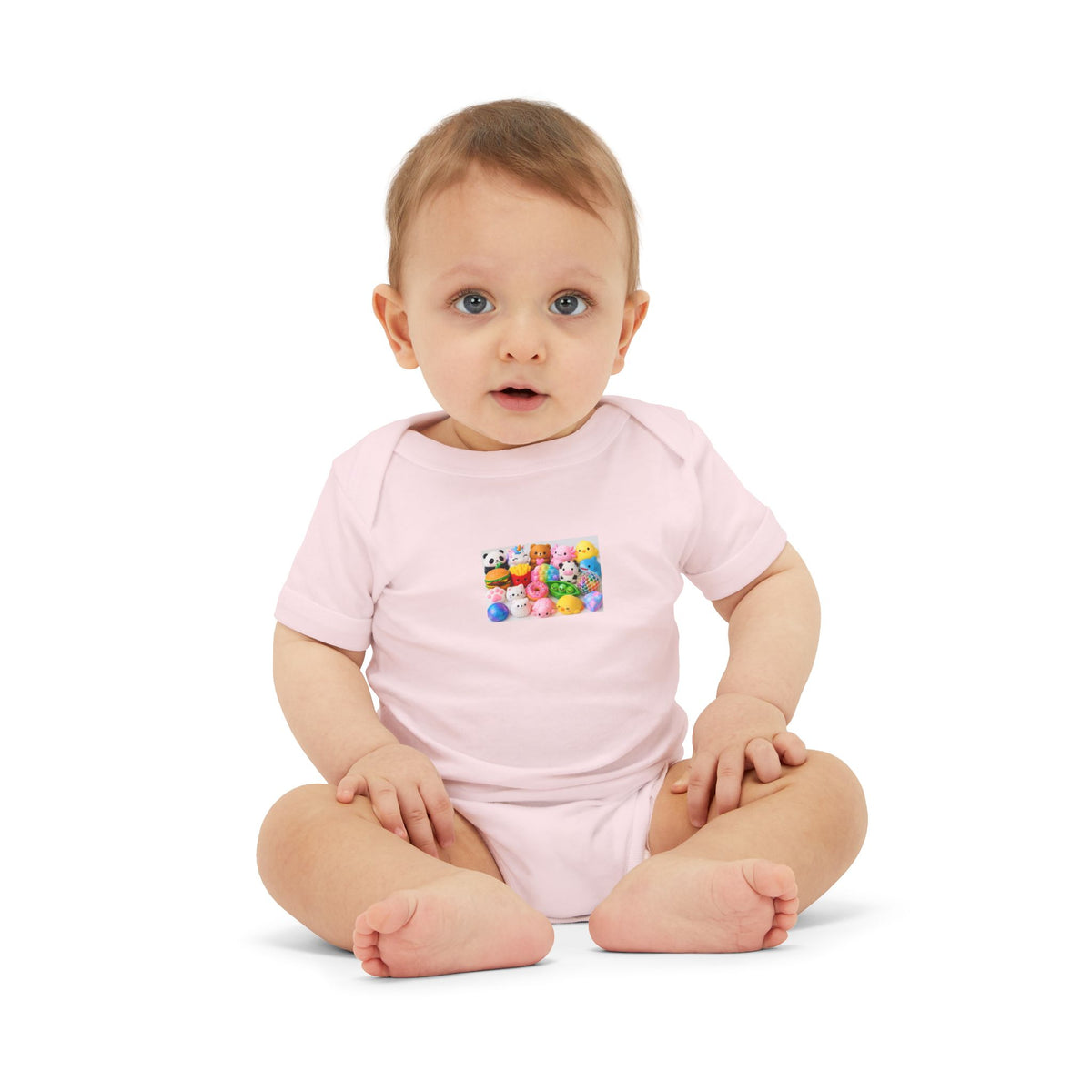 Baby Onesie with Colorful Rubber Duckies Print - Infant Jersey One-Piece