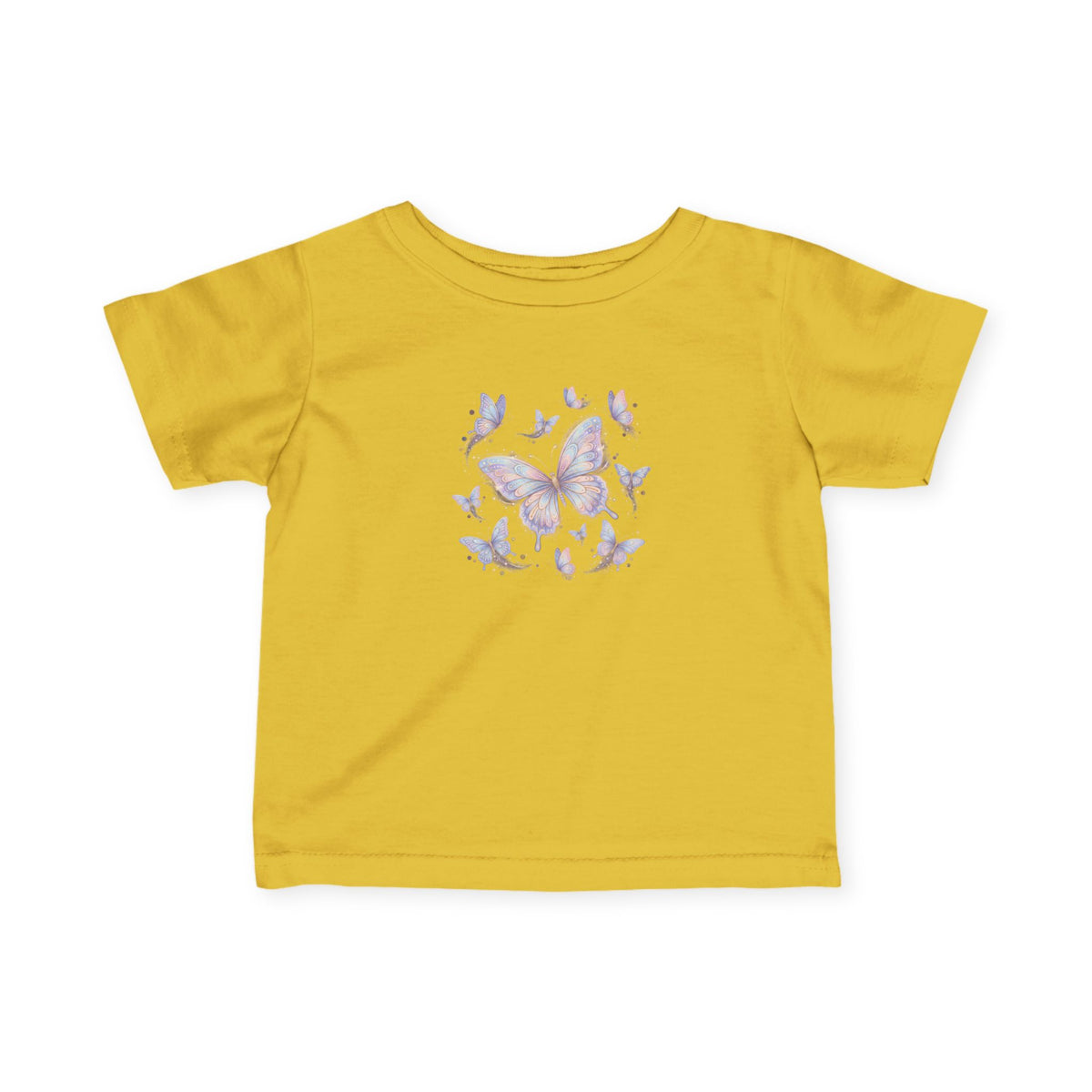 Infant Tee — Pastel Butterfly Floral Baby Shirt