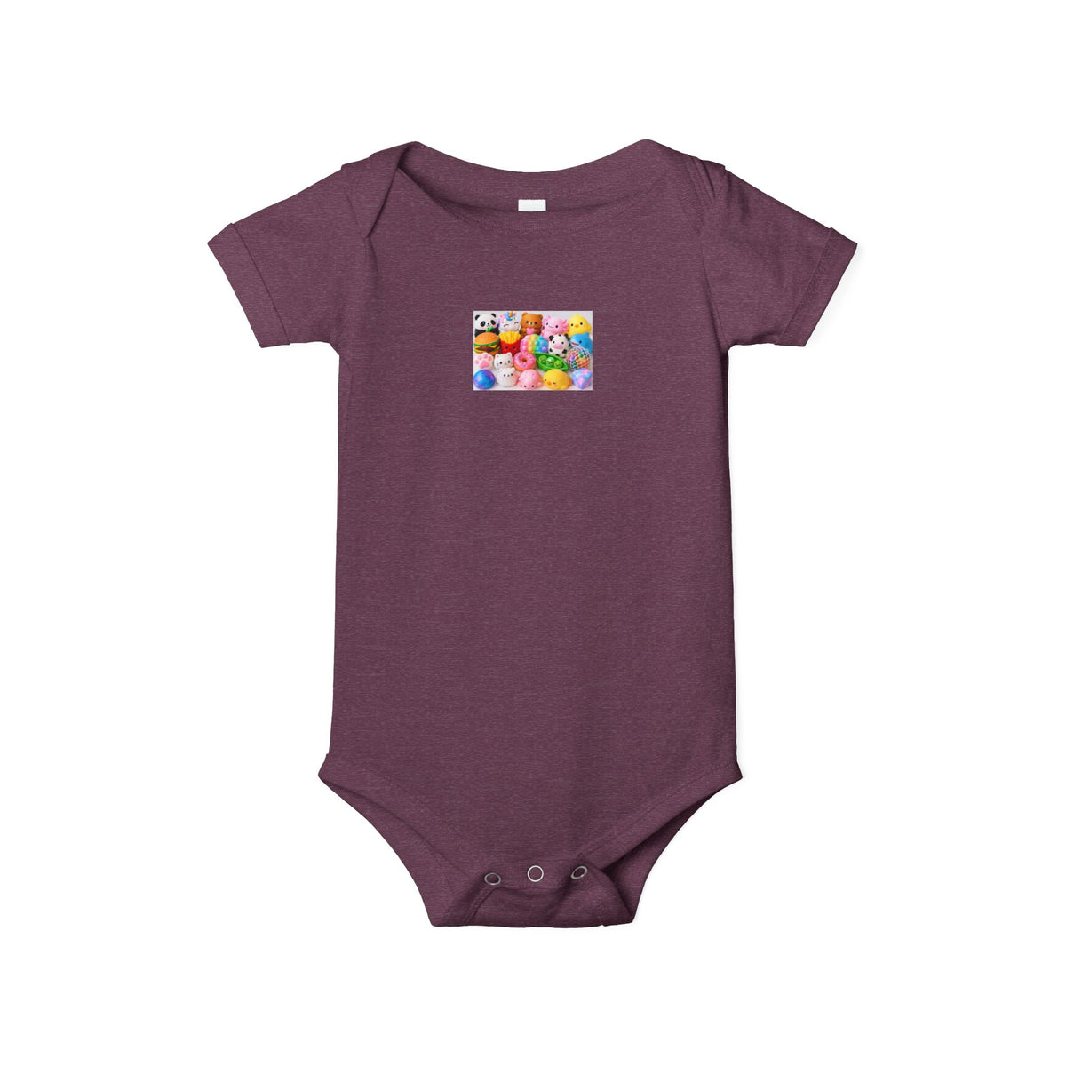 Baby Onesie with Colorful Rubber Duckies Print - Infant Jersey One-Piece