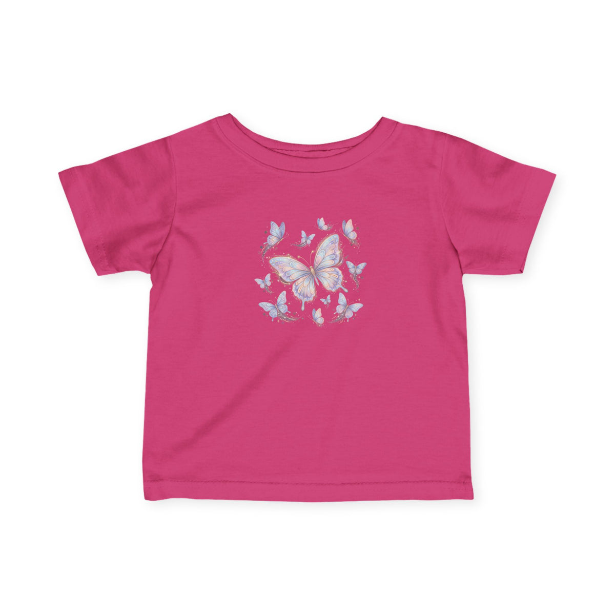 Infant Tee — Pastel Butterfly Floral Baby Shirt