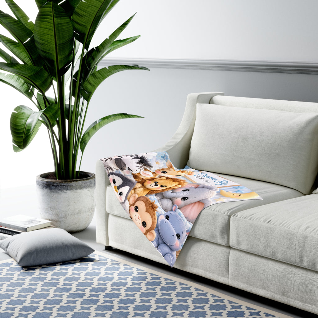 Dream Big Little One Baby Swaddle Blanket — Safari Animals