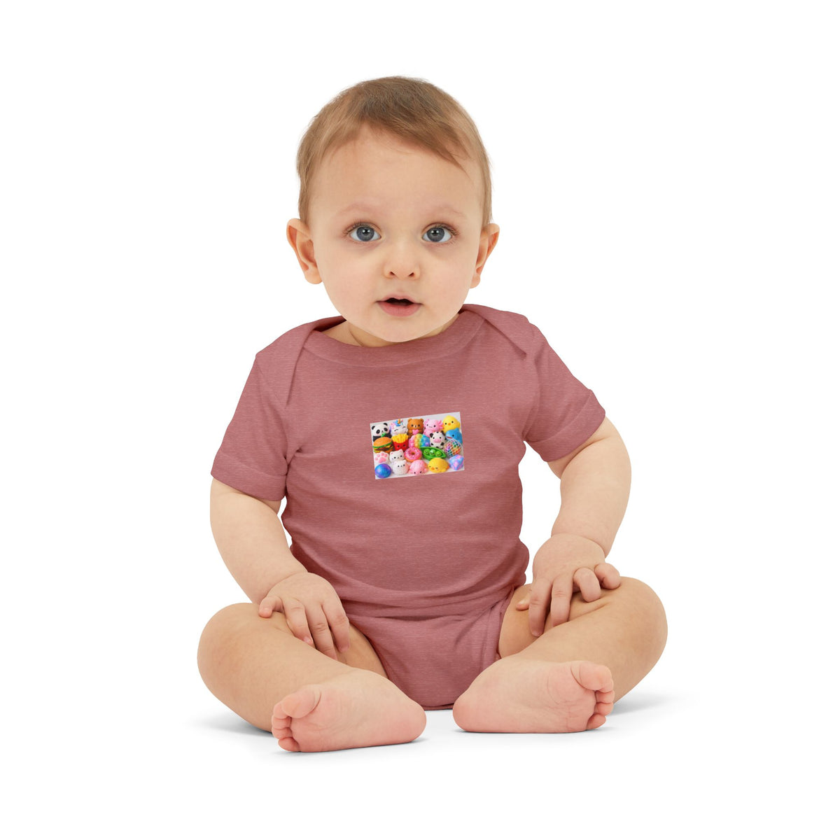 Baby Onesie with Colorful Rubber Duckies Print - Infant Jersey One-Piece