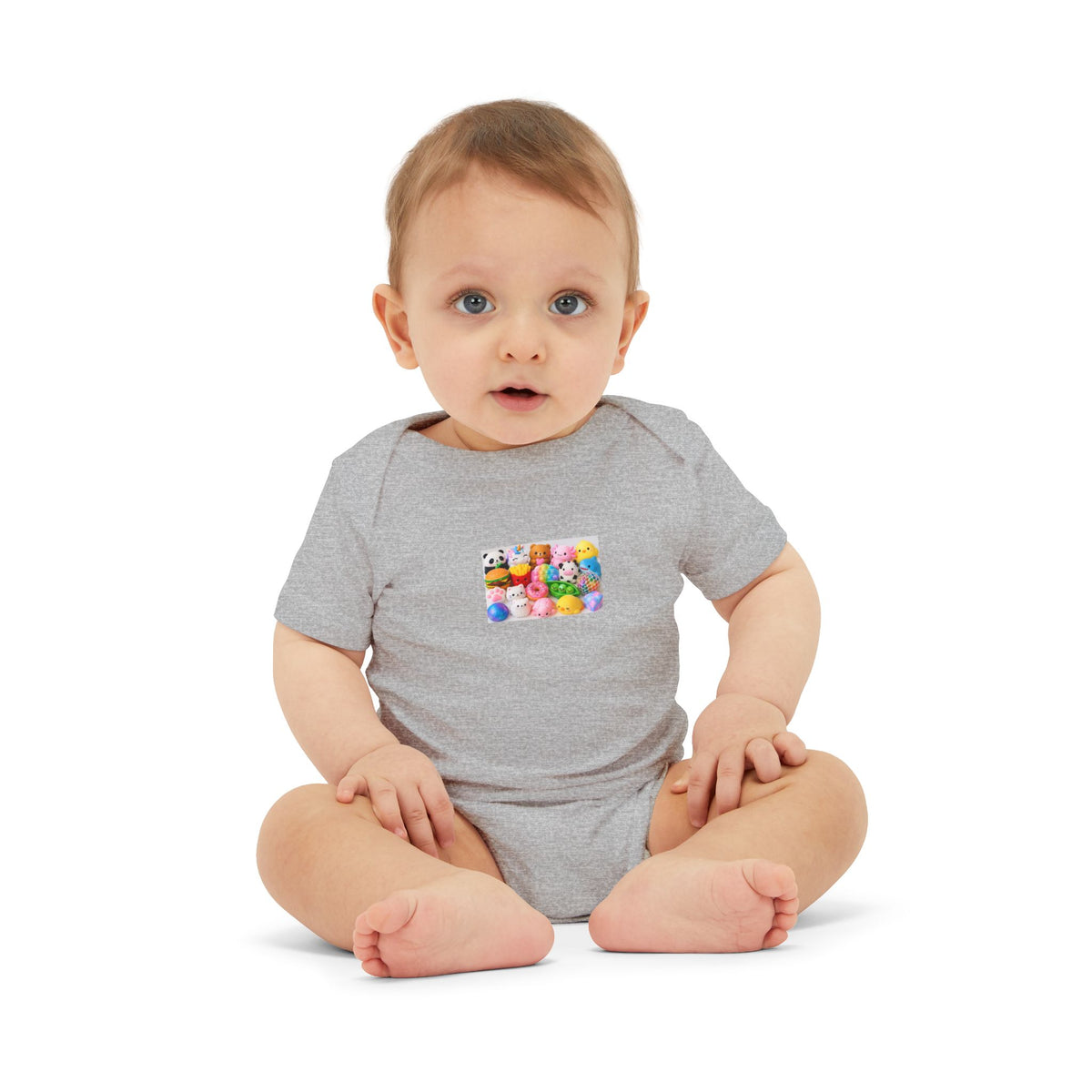 Baby Onesie with Colorful Rubber Duckies Print - Infant Jersey One-Piece