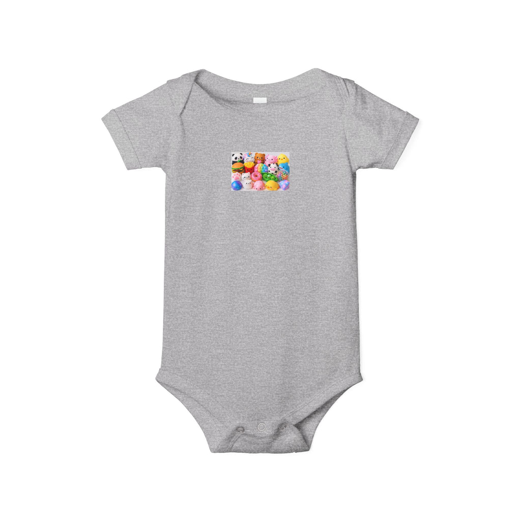 Baby Onesie with Colorful Rubber Duckies Print - Infant Jersey One-Piece