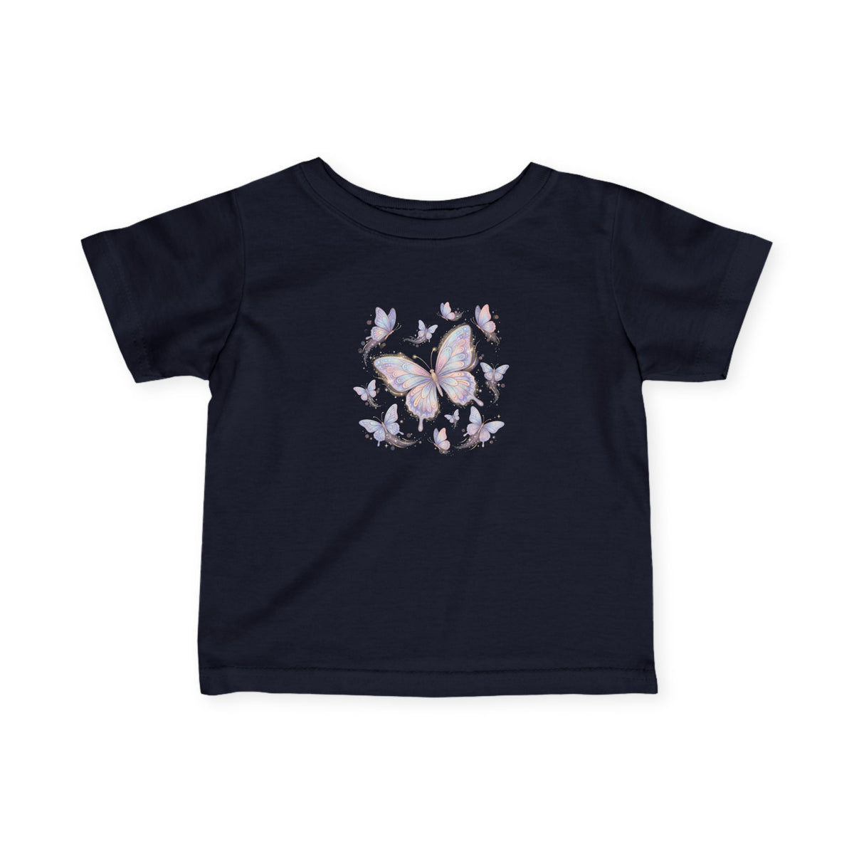 Infant Tee — Pastel Butterfly Floral Baby Shirt