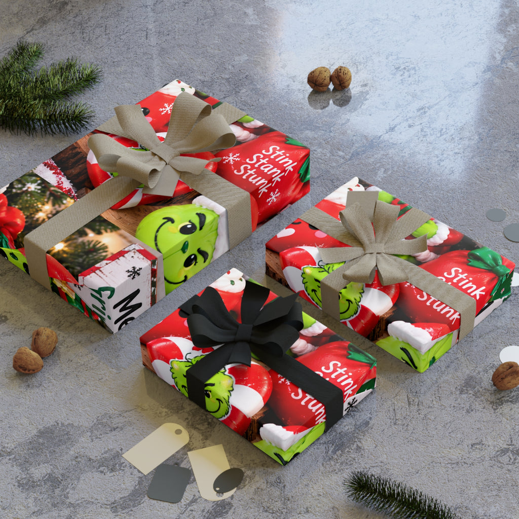 Grinchmas Christmas Gift Wrap Roll — Merry Grinchmas Holiday Wrapping Paper