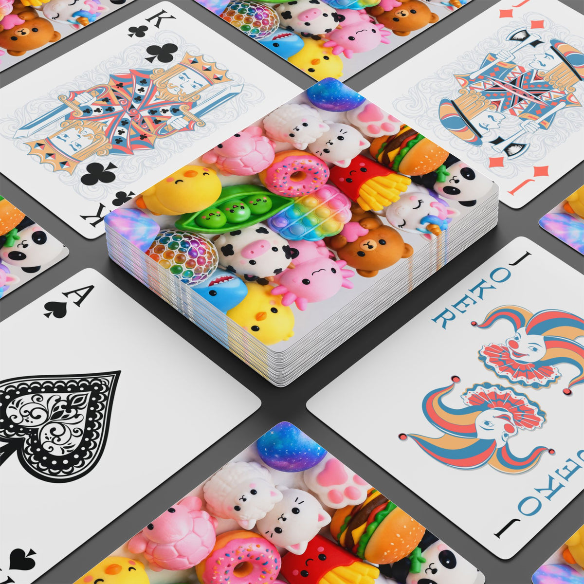 Cute Kawaii Squishy Poker Playing Cards — Colorful Novelty Deck for Kids & Collectors