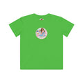 NovibebeCo. Kids Graphic Tee in Apple Green - Front View