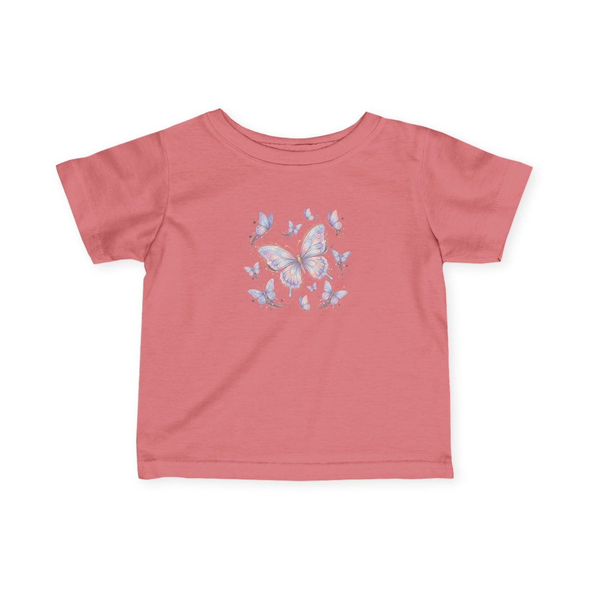 Infant Tee — Pastel Butterfly Floral Baby Shirt
