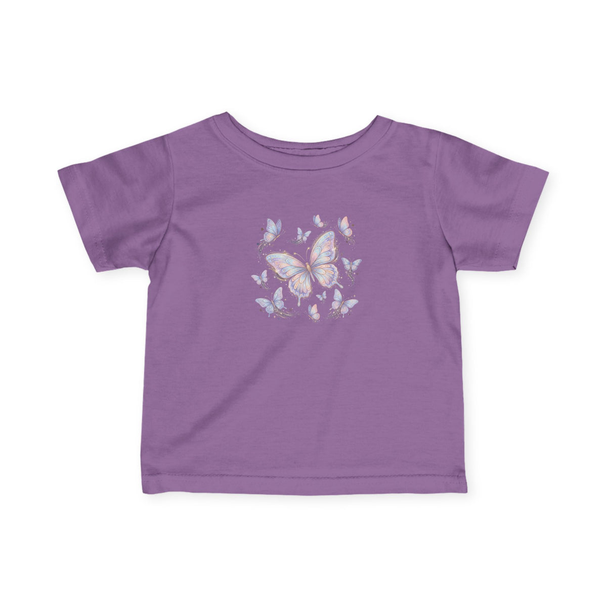 Infant Tee — Pastel Butterfly Floral Baby Shirt