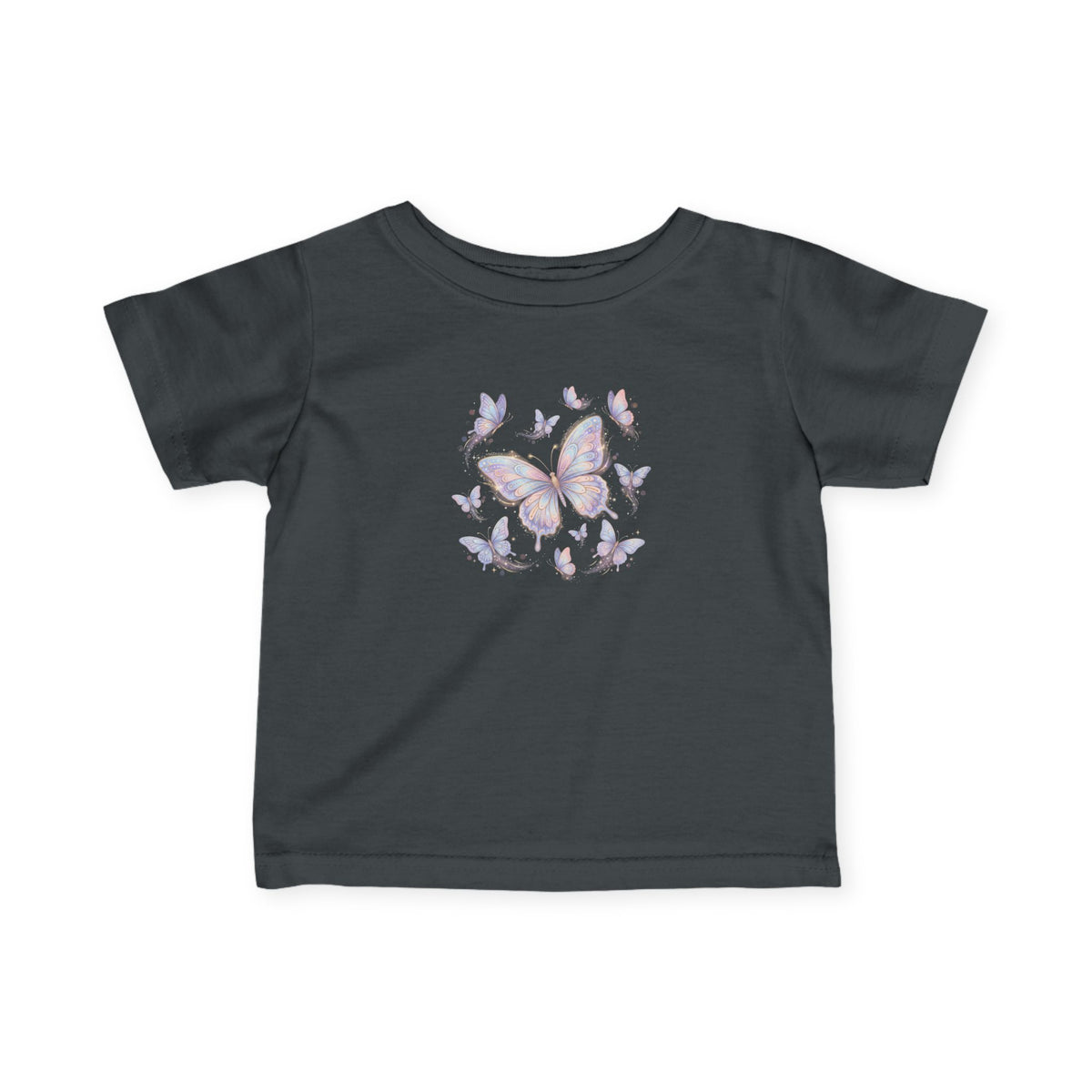 Infant Tee — Pastel Butterfly Floral Baby Shirt