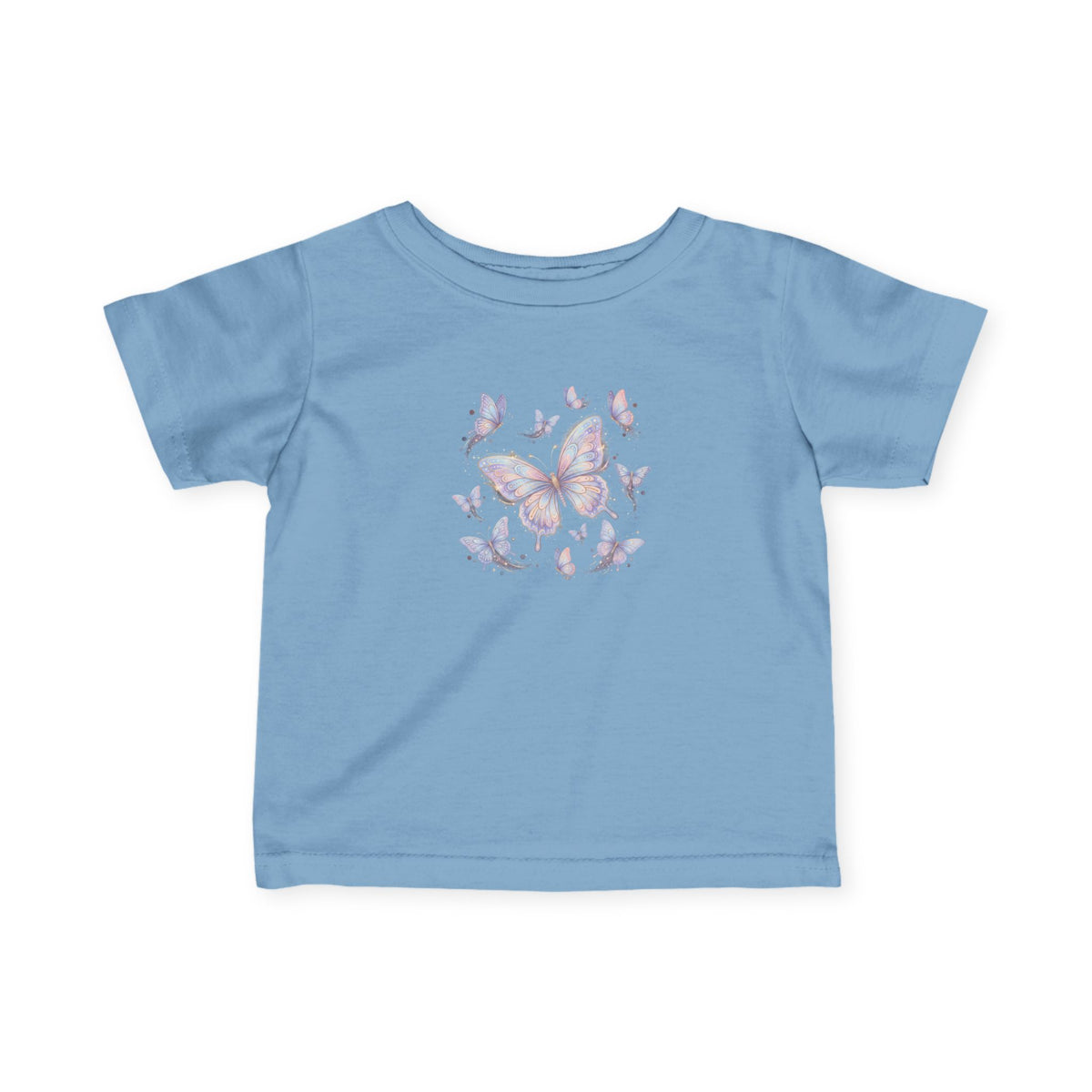 Infant Tee — Pastel Butterfly Floral Baby Shirt