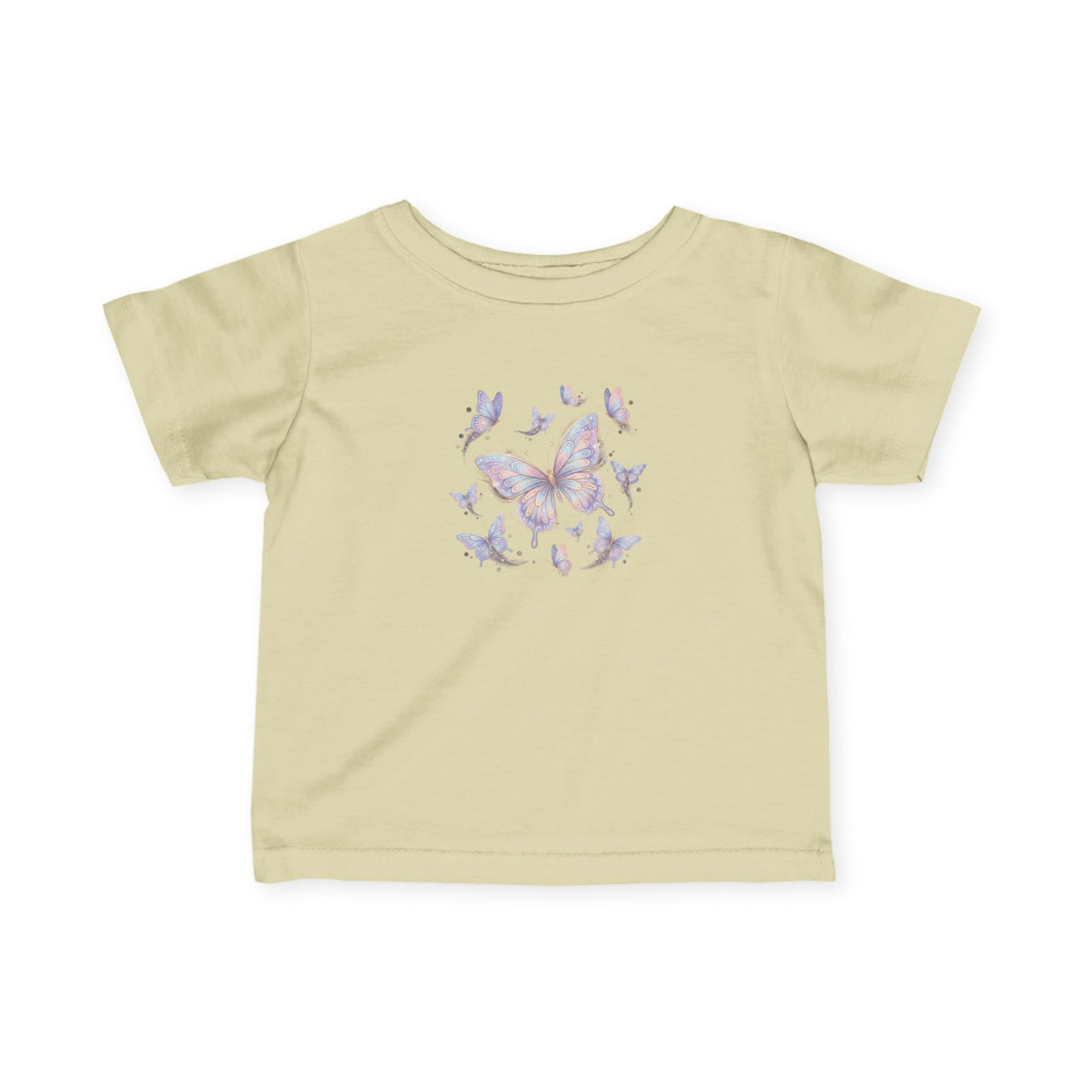 Infant Tee — Pastel Butterfly Floral Baby Shirt