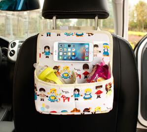 Double-Canvas Car Seat Back Organizer