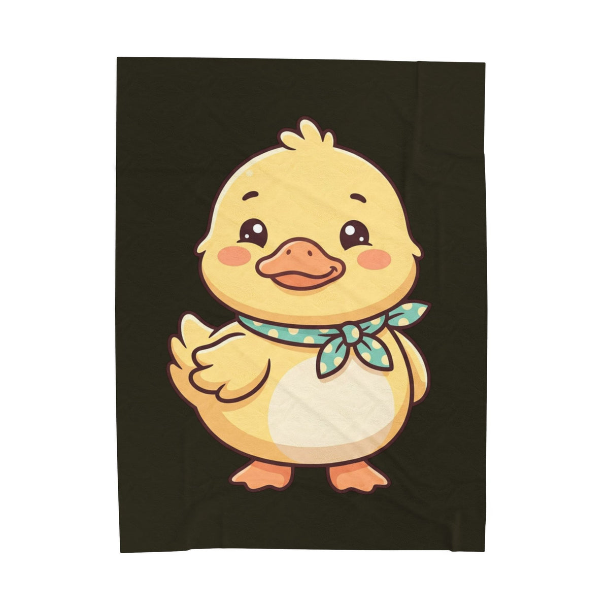 Cute Duck Velveteen Plush Blanket – Soft Cartoon Baby Duck Throw