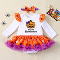 NovibebeCo. Baby Pumpkin Halloween Costume Set with Accessories