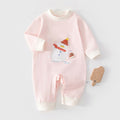 Baby Long-Sleeve Snowman Jumpsuit