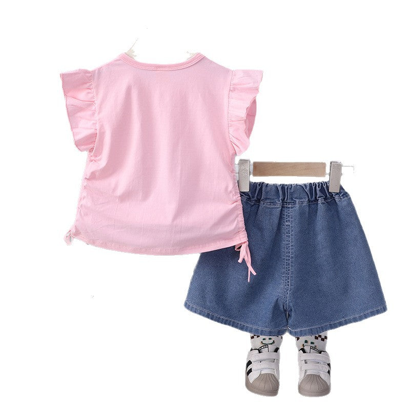 Baby Girl Summer Top & Shorts Set