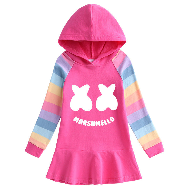 Girls' Cotton Rainbow Dress - Style C