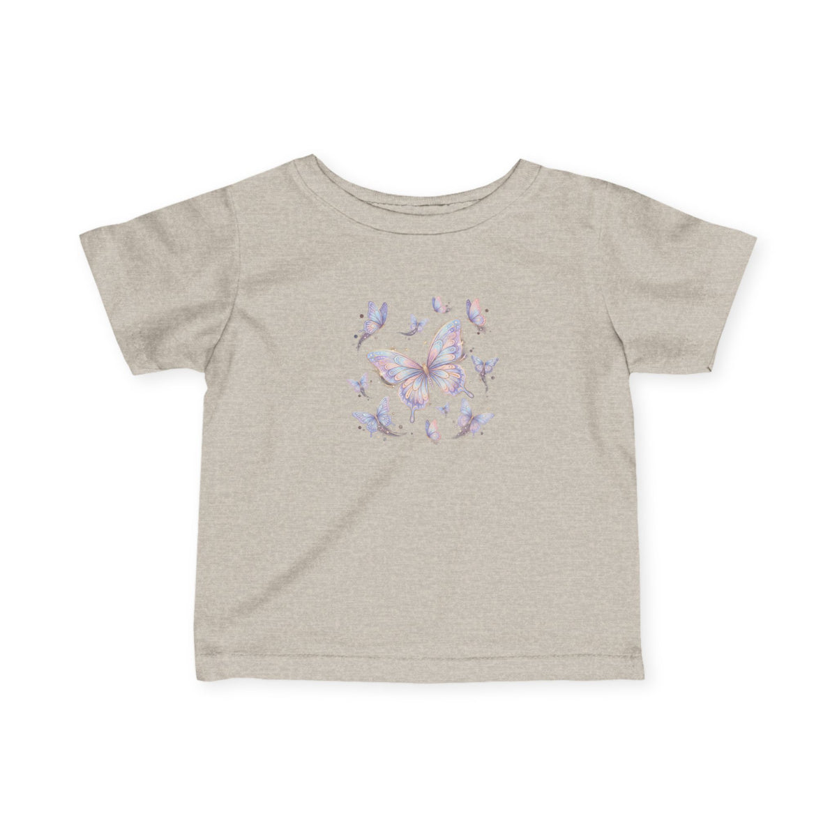 Infant Tee — Pastel Butterfly Floral Baby Shirt