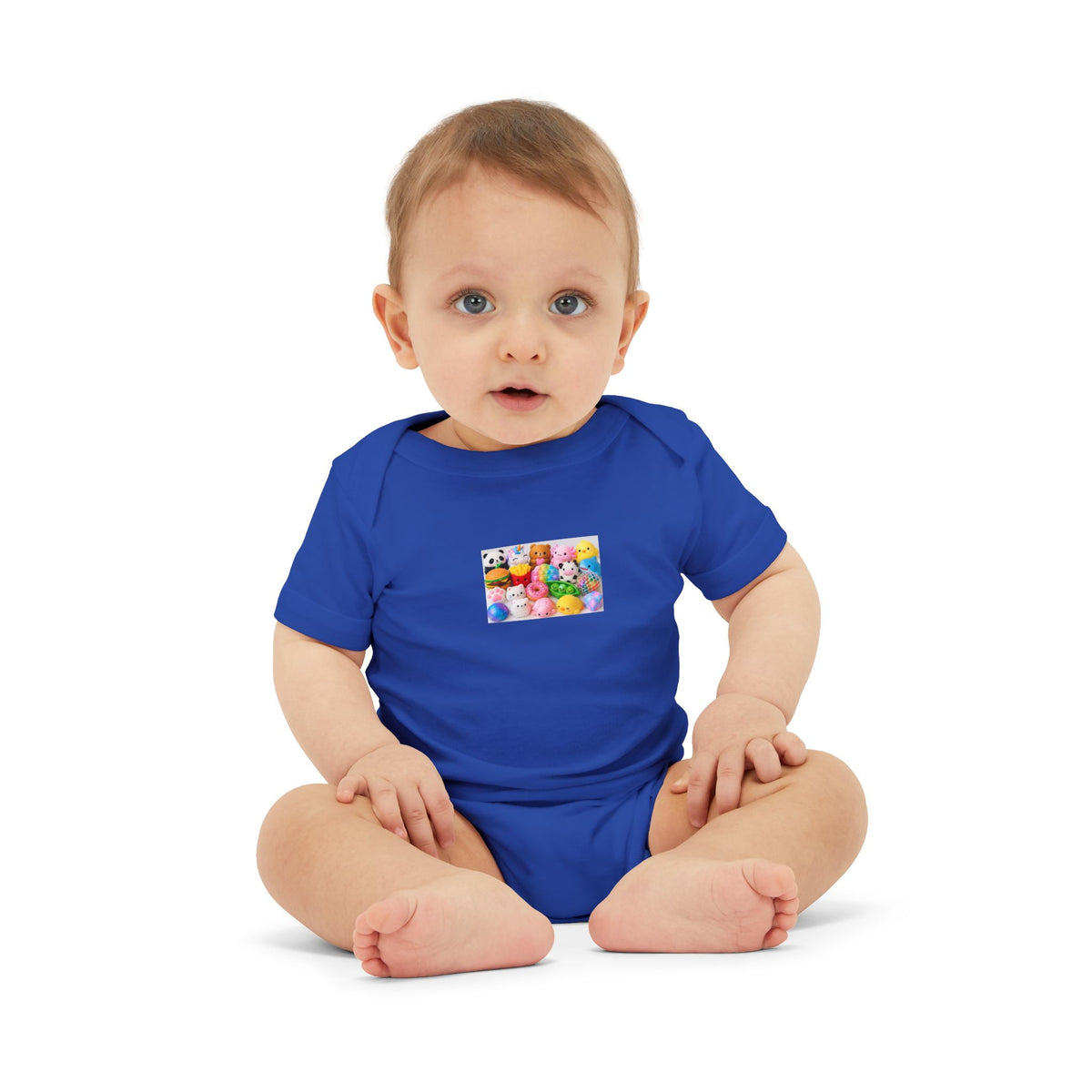 Baby Onesie with Colorful Rubber Duckies Print - Infant Jersey One-Piece