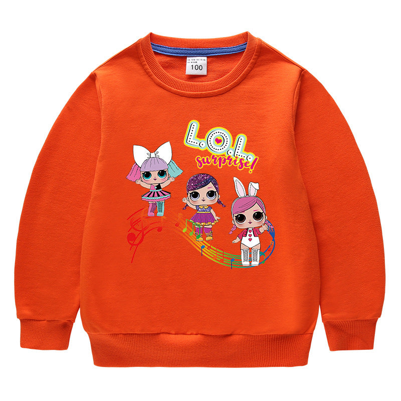 Kids’ Cotton Round-Neck Hoodie