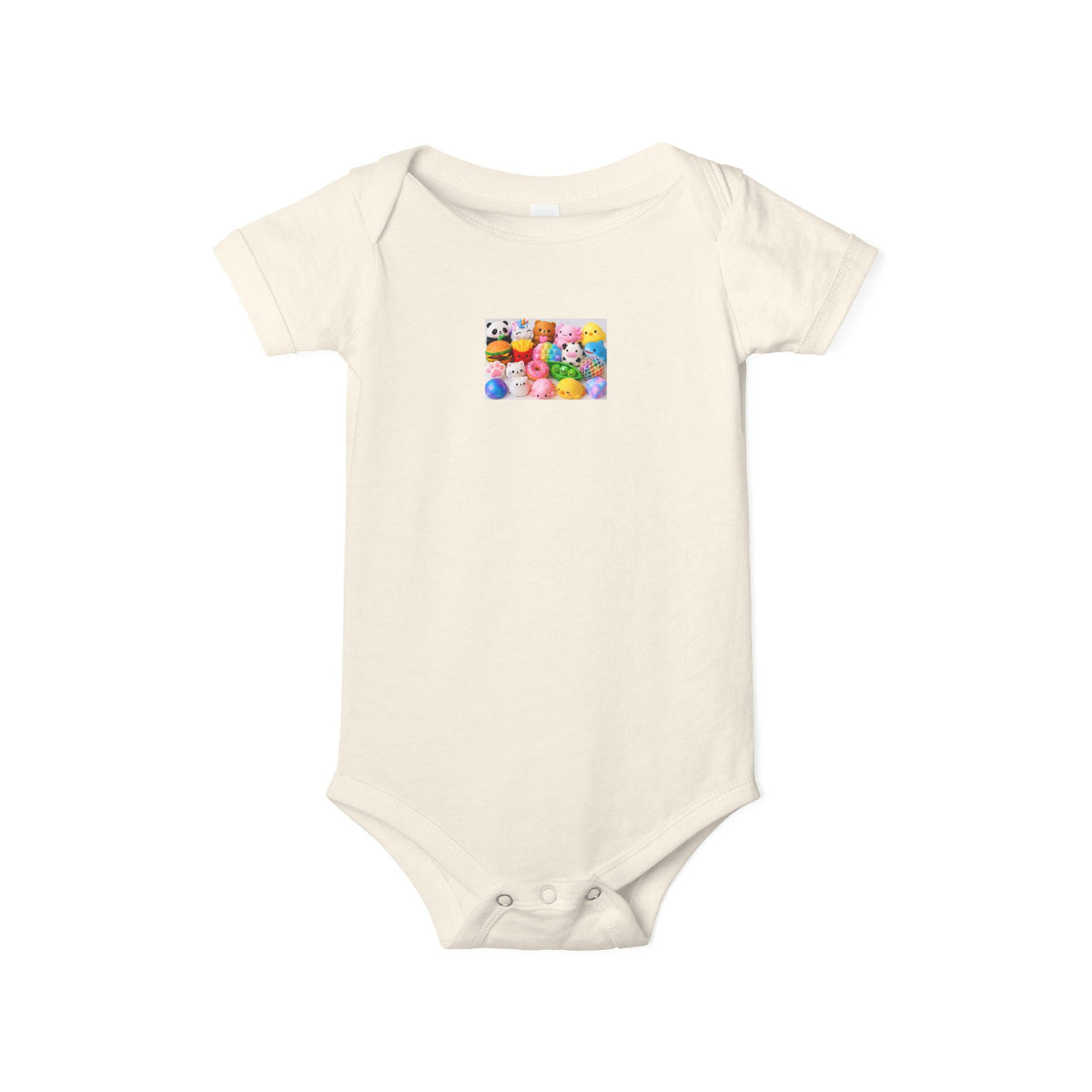 Baby Onesie with Colorful Rubber Duckies Print - Infant Jersey One-Piece