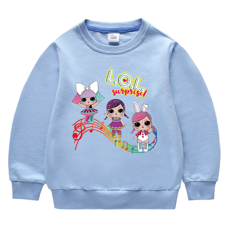 Kids’ Cotton Round-Neck Hoodie