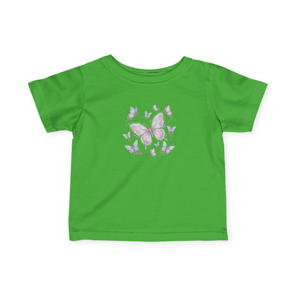 Infant Tee — Pastel Butterfly Floral Baby Shirt