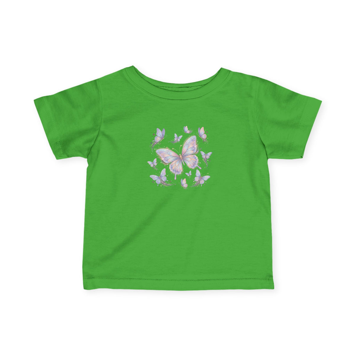 Infant Tee — Pastel Butterfly Floral Baby Shirt