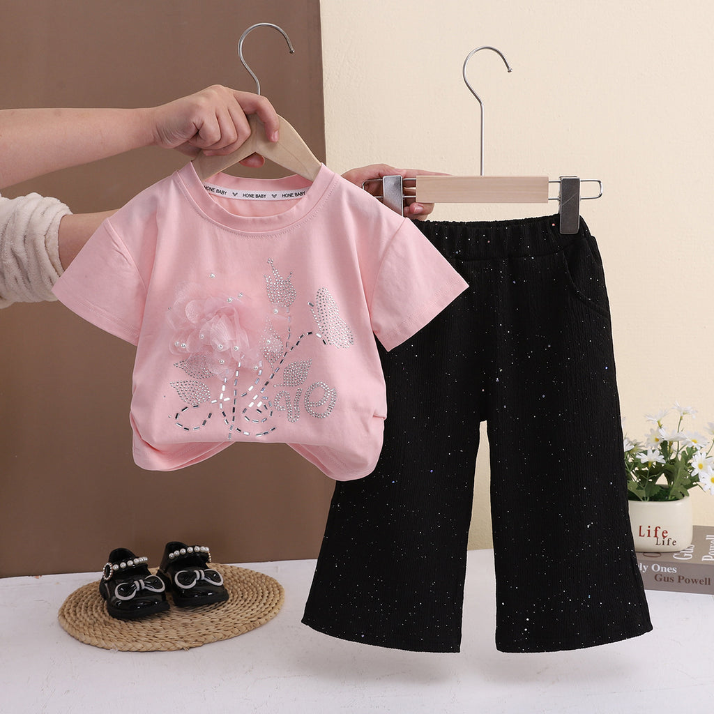Baby Girl Summer Floral Two-Piece Set