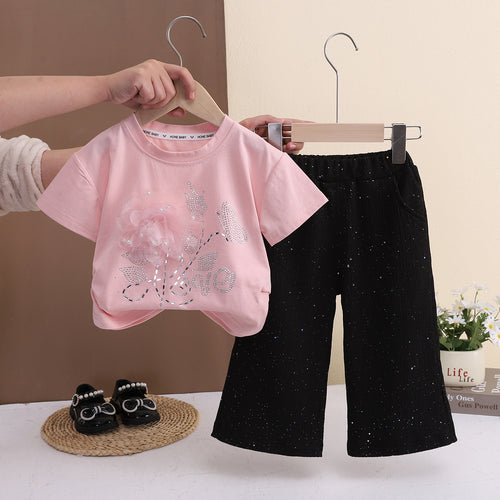 Baby Girl Summer Floral Two-Piece Set