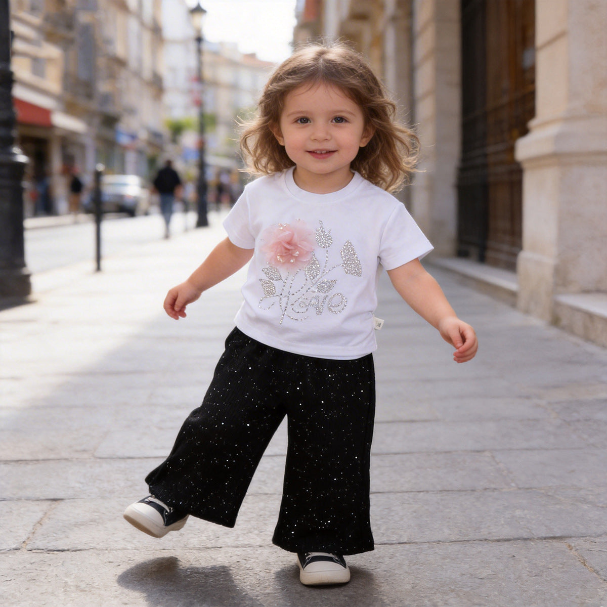 Baby Girl Summer Floral Two-Piece Set