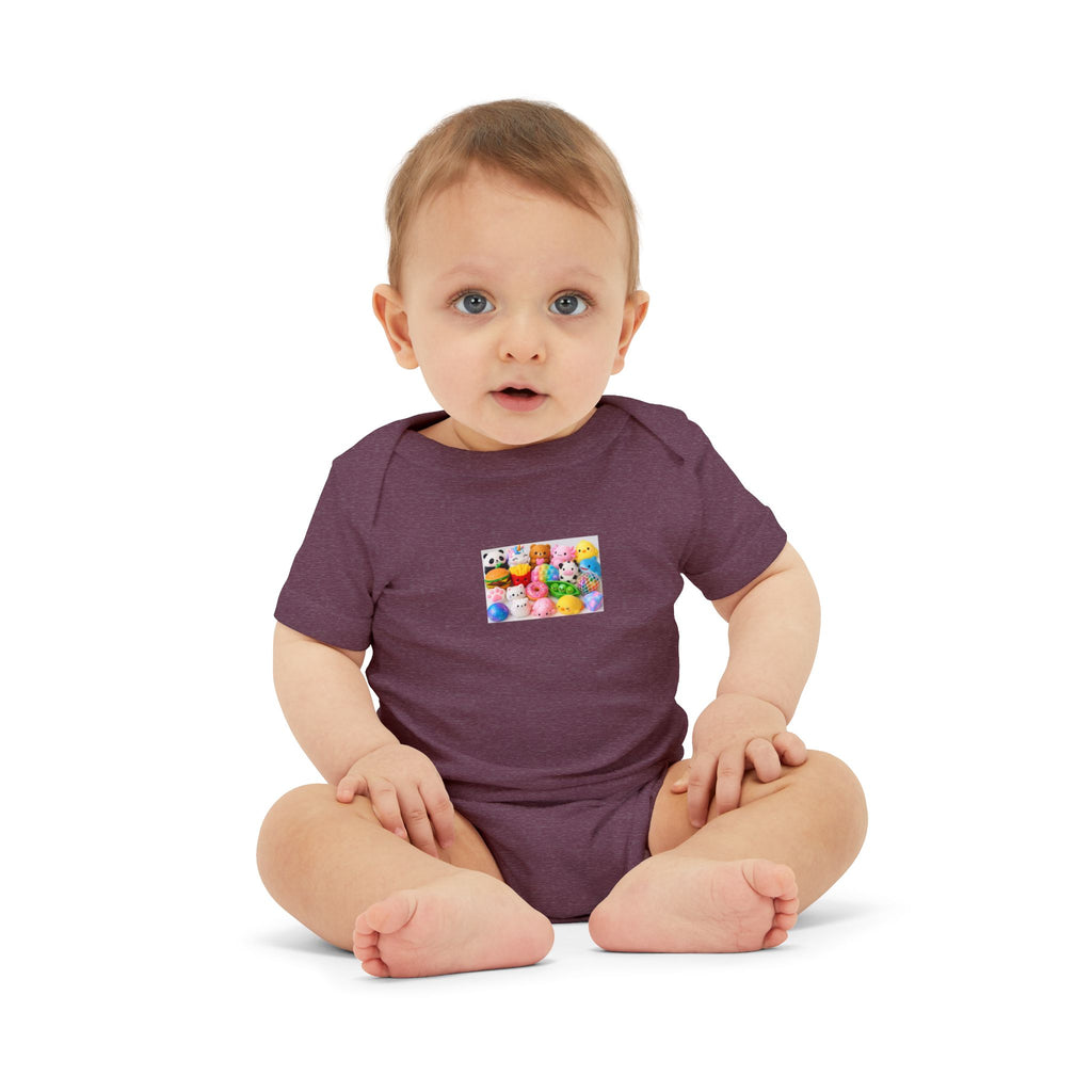 Baby Onesie with Colorful Rubber Duckies Print - Infant Jersey One-Piece