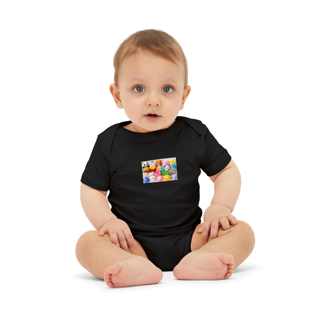 Baby Onesie with Colorful Rubber Duckies Print - Infant Jersey One-Piece