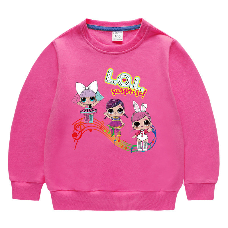 Kids’ Cotton Round-Neck Hoodie