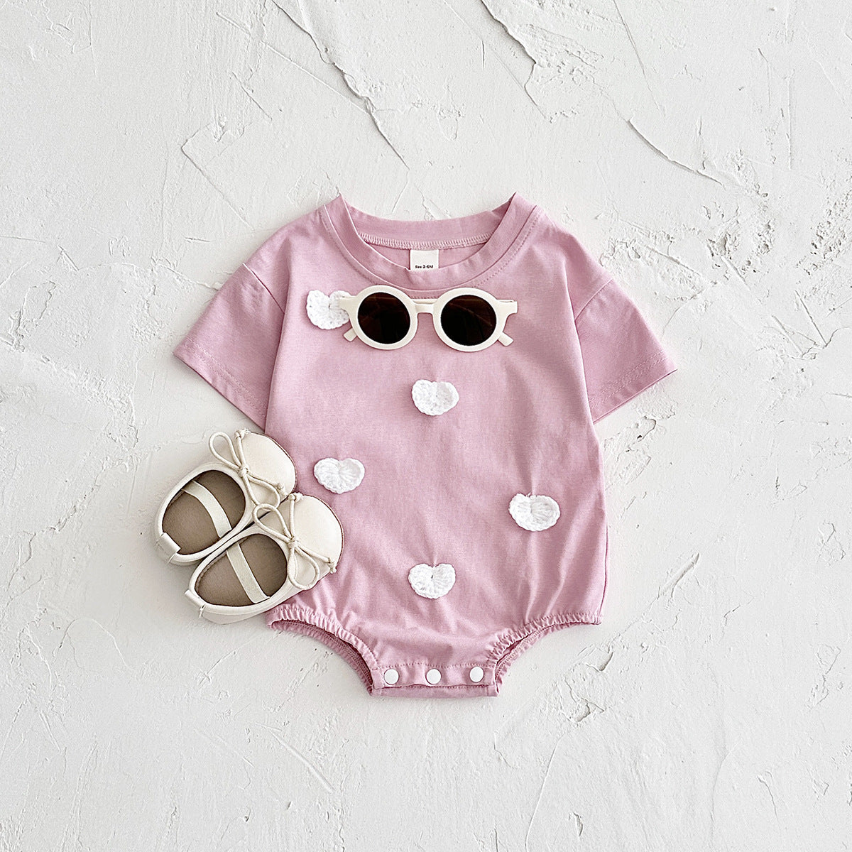 Baby Short-Sleeve Summer Jumpsuit