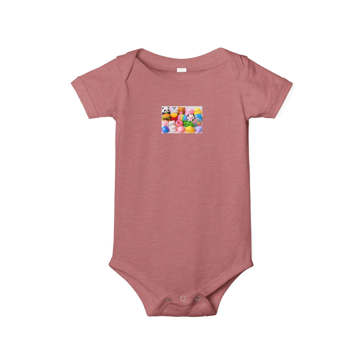Baby Onesie with Colorful Rubber Duckies Print - Infant Jersey One-Piece