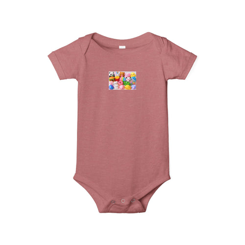 Baby Onesie with Colorful Rubber Duckies Print - Infant Jersey One-Piece