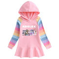 Girls' Cotton Rainbow Dress - Style A