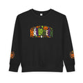 Toddler Sweatshirt — Halloween Pumpkin Jack-O’-Lantern Crewneck for Kids