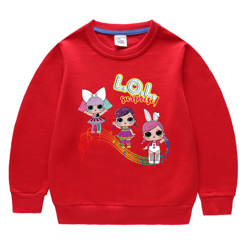 Kids’ Cotton Round-Neck Hoodie