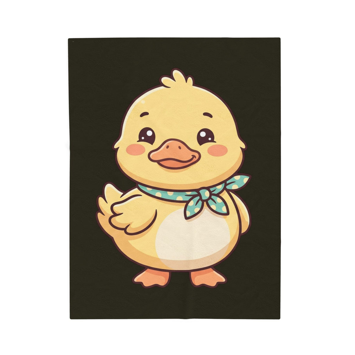 Cute Duck Velveteen Plush Blanket – Soft Cartoon Baby Duck Throw