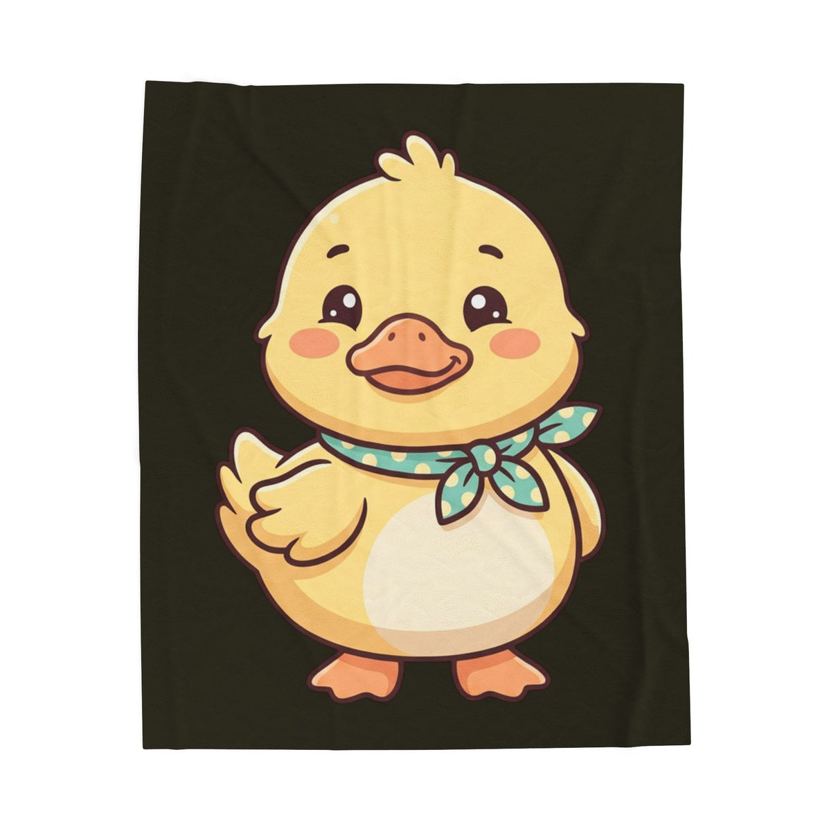 Cute Duck Velveteen Plush Blanket – Soft Cartoon Baby Duck Throw