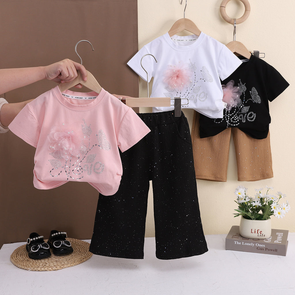 Baby Girl Summer Floral Two-Piece Set