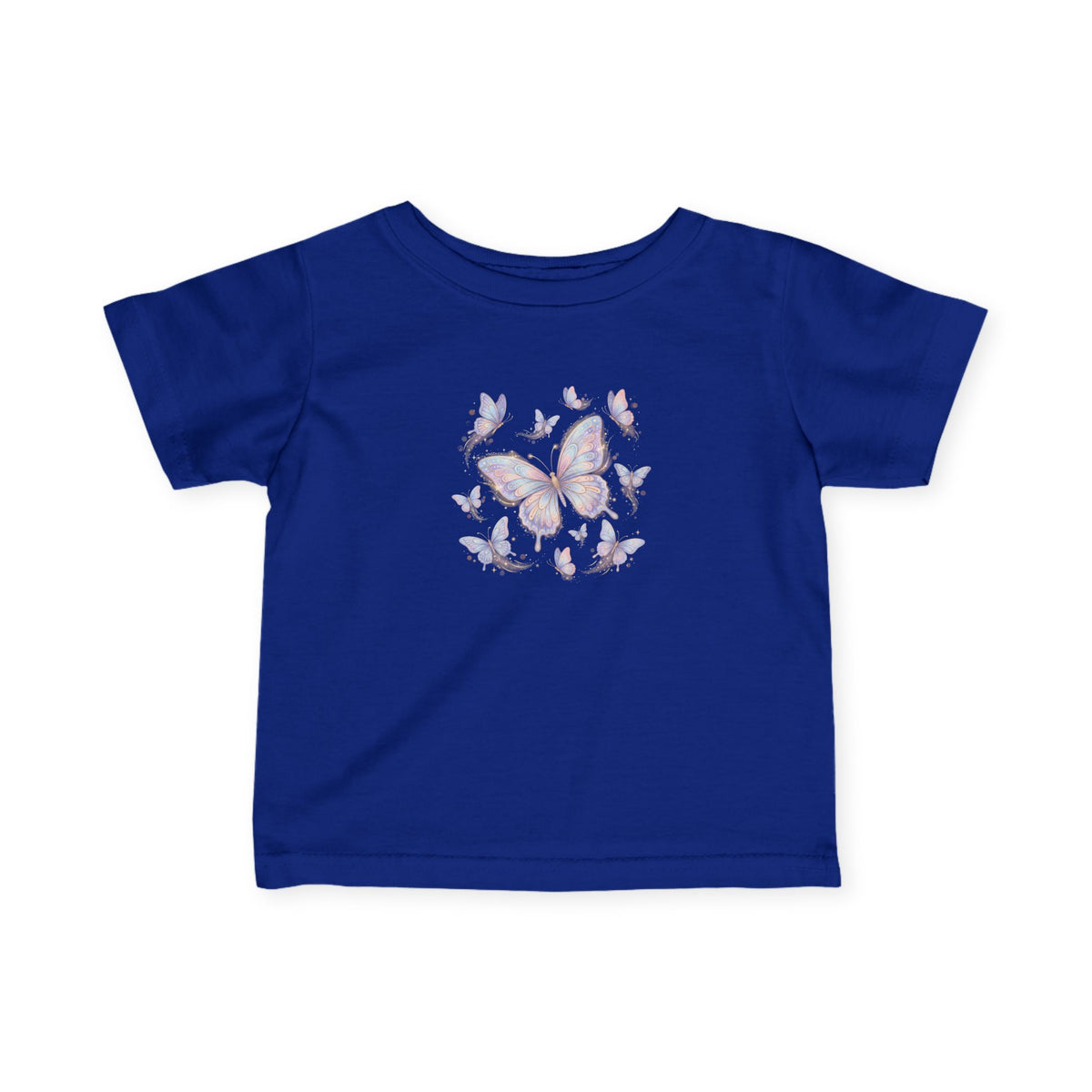 Infant Tee — Pastel Butterfly Floral Baby Shirt